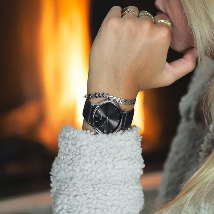Montre oozoo bracelet 2025 cuir