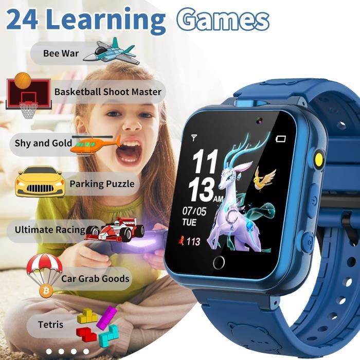 Montre Intelligente Pour Enfants T10 Avec Tracker GPS Vidéo 4G Et Appel