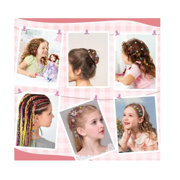 Kit De Coiffure Licorne Pour Fille 5-12 Ans – Tresseuse Automatique, Perles, Serre-tête, Pinces, DIY