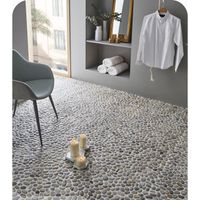 Nesttile Carreau de mosaïque articulé en briques de marbre poli profond