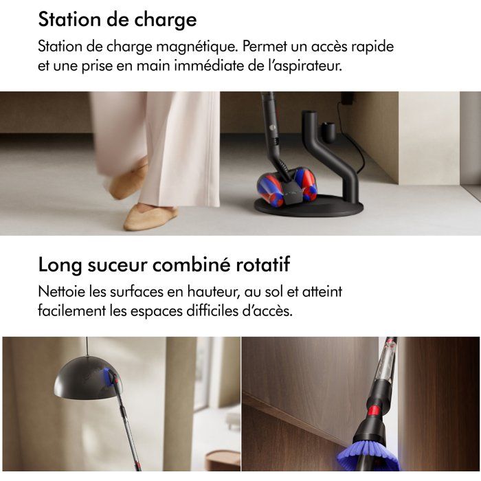 DYSON PENCILVAC Fluffycones - Aspirateur Balai sans fil - Léger et