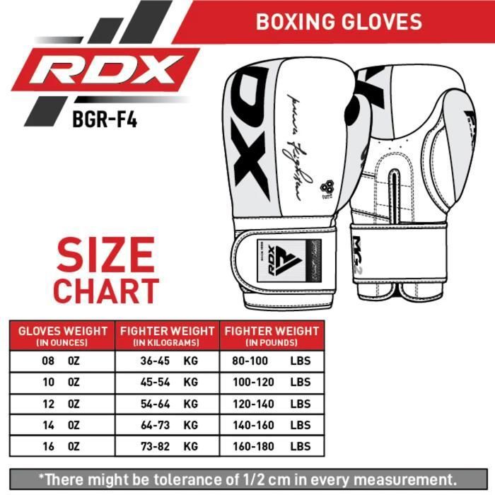 Gants De MMA En Cuir RDX – Rembourrage Anti-choc, Fermeture Velcro Rapide, Rouge, Pour Entraînement Et Combat