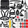 50-En-1 Kit d'Accessoires d'Appareil Photo d'Action pour GoPro Hero 4/5 Session, Hero 1/2/3/3 + / 4/5, SJ4000 / 5000, Nikon et Sony -0