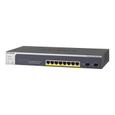 NETGEAR Switch GS510TLP Smart switch Web manageable ProSAFE® 8 ports 10/100/1 000 PoE+ avec 2 slots SFP Gigabit-0