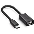 UGREEN OTG Câble Adaptateur USB Femelle vers Micro USB Mâle pour Samsung, Huawei, Sony et d'Autres Smartphones-0