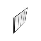 VENTE-UNIQUE Poteau de terminaison pour verrière en aluminium thermolaqué - H105 cm - Noir - BAYVIEW