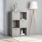 vidaXL Armoire de rangement Gris béton 60x29,5x90 cm Bois d'ingénierie 801138
