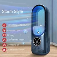 Bleu - Xiaomi Ventilateur électrique portable à 6 vitesses, refroidisseur'air, minuterie silencieuse, ventila