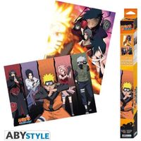 Poster Naruto - Set de 2 posters '52x38' - Multicolore - Rectangulaire - 52 cm