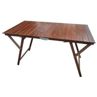 Table pliante en bois de cerisier - LAURA KATIA - 70x140 cm - Marron