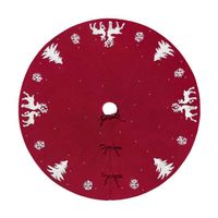 Jupes d'arbre de Noël avec couverture de bandage,tapis de pied d'arbre de Noël,cadeau de nouvel an,décorations de - red-92cm[A8]