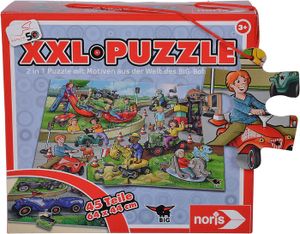 PUZZLE Noris Big Bobby Car Puzzle XXL avec 45 pièces, 2 m