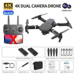 DRONE 4K-double caméra-2B-Mini Drone 4K caméra HD pliabl