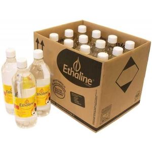 POÊLE À PÉTROLE 12 bouteilles de bioéthanol liquide Ethaline de 1 