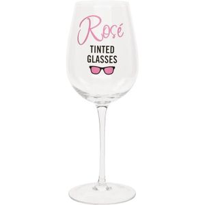 Verre à vin Verre À Vin Humoristique « Rosé Tinted Glasses » 4