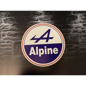 OBJET DÉCORATION MURALE Enseigne Plaque Décoration Garage Renault ALPINE