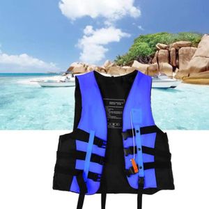 AZHUI Float Gilet Adulte Enfant Gilet de Sauvetage Veste Natation Bateau D/érive Gilet de Sauvetage avec sifflet Parfait for Les Sports Nautiques Tailles S-XXXL Color : Blue 3XL