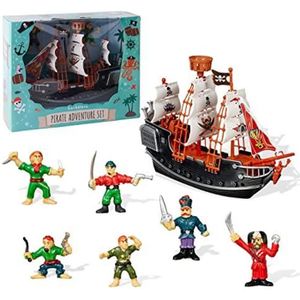 FIGURINE - PERSONNAGE Jouet Bateau Pirate avec Figurines Pirate pour Enfants - Cadeau Anniversaire & de Noël pour Garçons