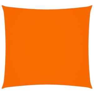 PARASOL WORD Design Voile de parasol Tissu Oxford carré 4x4 m Orange®TGLLCK® MODERNE