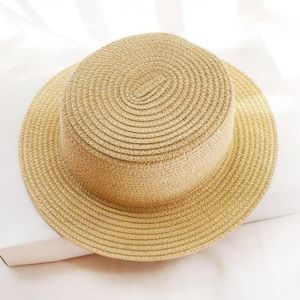 CASQUETTE Casquette,Chapeau de plage pour femmes et enfants, Simple, Parent-enfant, Panama, chapeau de paille, marque pour - Type 3-48-52cm