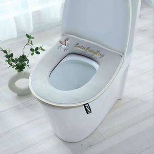 gris tapis pour WC lumineux avec 2 coussinets pour WC jetables Abattant WC en PU design avec fermeture éclair 