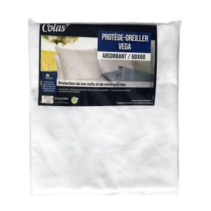 PROTEGE OREILLER Colas Normand - Protège oreiller absorbant - anti acariens 60x60