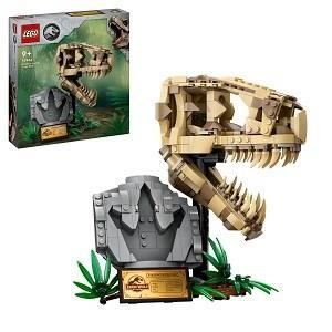 ASSEMBLAGE CONSTRUCTION LEGO® 76964 Jurassic World Les Fossiles de Dinosaures : Le Crâne du T. Rex, Jouet de Dino, Déco pour la Chambre d'Enfant