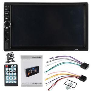 Double 2 Din 7018B Autoradio Voiture Mp5 Radio Lecteur 7 Pouces Appuyez Sur L'ÉCran MultimÉDia Autoradio Avec Bluetooth Miroir Usb