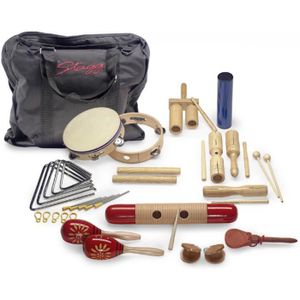 GÜIRO Kit percussion pour enfants, avec sac