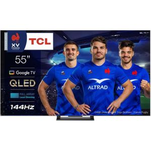 Téléviseur LED TCL 55QLED870 - TV QLED 4K 55'' - 139 cm - GOOGLE 