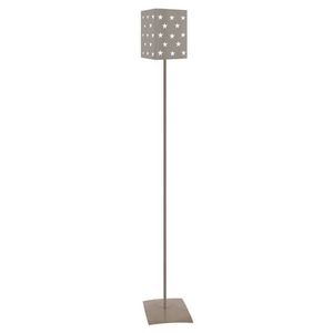 LAMPADAIRE ETOILES-Lampadaire droit métal  taupe Abat-jour: cylindre métal taupe 1 ampoule E27 enfant P18xD18xH90cm