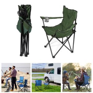 EVER ADVANCED Sedia da campeggio pieghevole oversize imbottita per