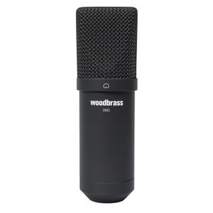 MICROPHONE - ACCESSOIRE WOODBRASS XM1 Micro Voix et Instrument - Microphone XLR Cardioïde à Condensateur - Enregistrement Streaming Podcast Home Studio Mao