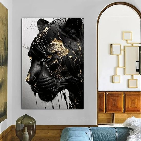 Tableau Abstrait Coloré Sur Toile 70x140 Cm - Décoration Murale Moderne Pour Salon - Impression Giclée HD - 9