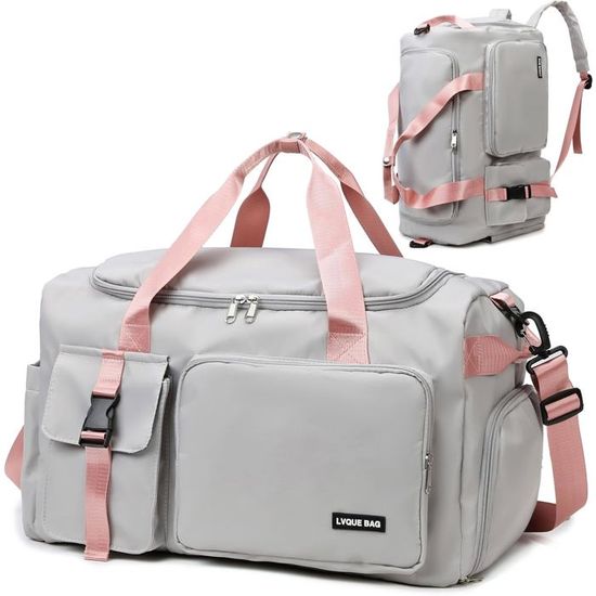 Kasibon Sac Sport Kasibon Sac De Sport 42L Étanche - Compartiment Chaussures Ventilé Et Poche Humide - Pour Gym, Natation, Voyage Organisation Multi-poches