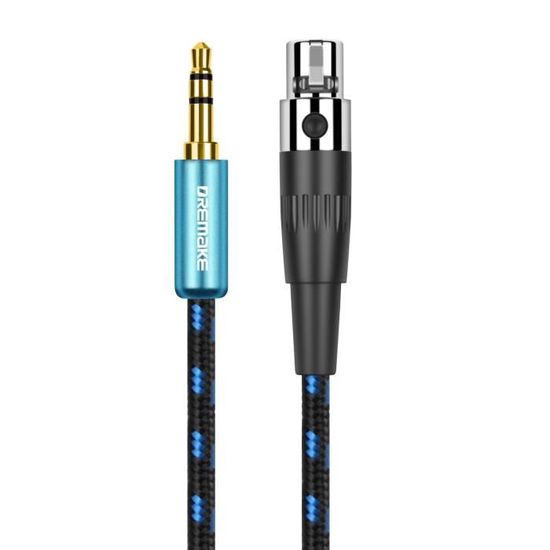 Câble Audio Stéréo 3,5 Mm (mâle) Vers XLR Femelle 3 Broches - 3 M - Cuivre Sans Oxygène - Pour Smartphone, Ordinateur, Haut-parleurs - 3