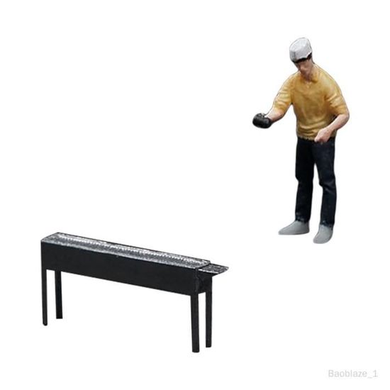 Lot De 50 Figurines échelle HO – Ouvriers Avec Seau Et échelle, 1,5-2,2 Cm, Pour Train Miniature