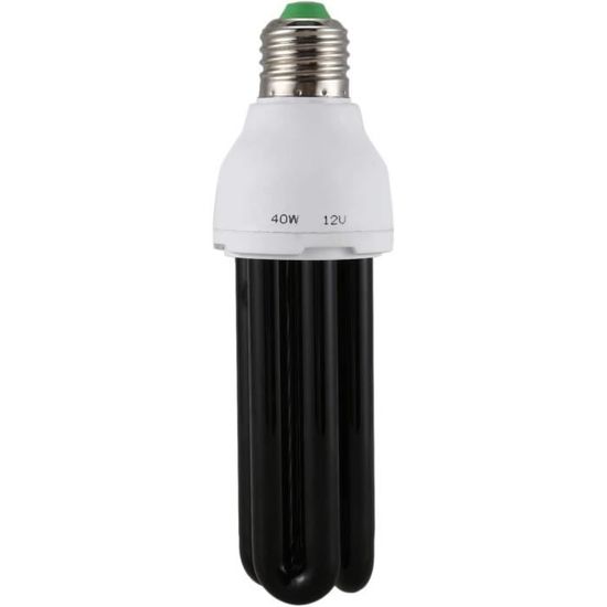 Ampoule UV Blacklight E27 40W - Lumière Noire 365nm | 220V | Pour Décoration, Vérification Billets, Agriculture