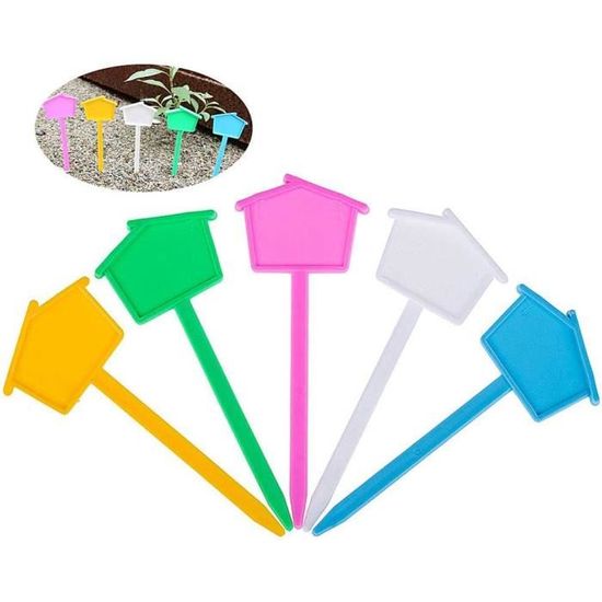500 étiquettes Pour Plantes – PVC Imperméable, 10x2 Cm, Colorées, Pour Jardin Et Semis - 9