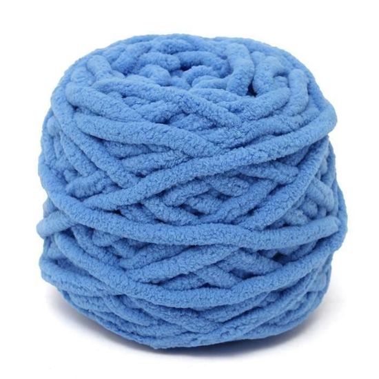 Pelote de fil coton à crocheter - Bleu