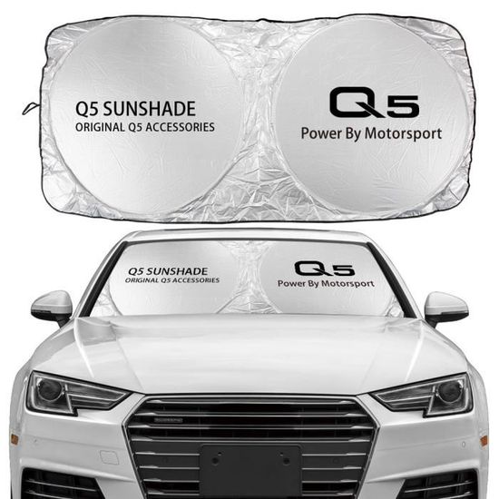 Pare-soleil de voiture pour Audi A3 8P 8V A4 B8 B6 A6 C6 C5 A5 Q2 Q3 Q5 Q7 Q8 TTS TT, accessoires Auto, réfl For Q5