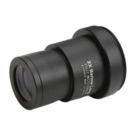 Oculaires Pour Telescopes Lentille Barlow 2x Et Adaptateur T Pour Télescope - 1,25" Lentille Barlow Télescope