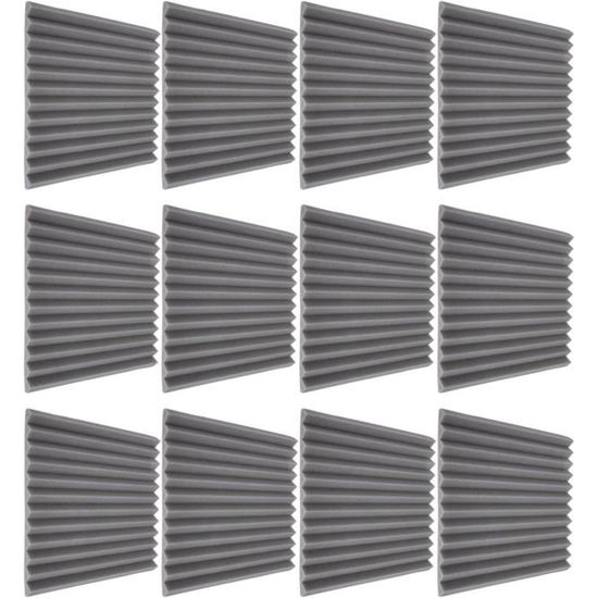 Paquet de 8 - Panneaux Acoustiques en Mousse - Tuiles Acoustiques en