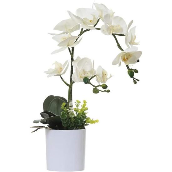 Orchidée Artificielle Phalaenopsis Imprimée En 3D - Rouge - Décoration Intérieure Sans Entretien - 3