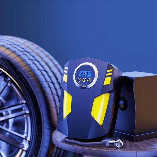Gonfleur Pneus Voiture Numérique Portable, 12 V Pompe à Air