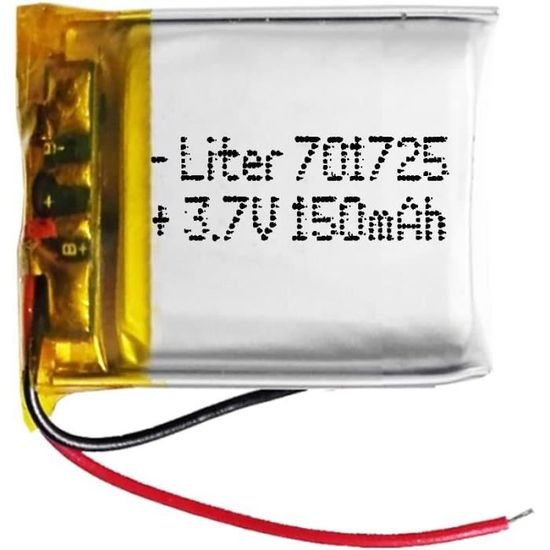 Batteria 3 cavi 402020 LiPo 3.7V 150mAh 0.555Wh 1S 5C Liter Energy