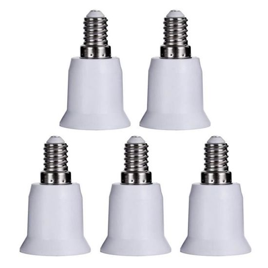 5pcs E14 base de E27 lampe lumière adaptateur ampoule LED douille