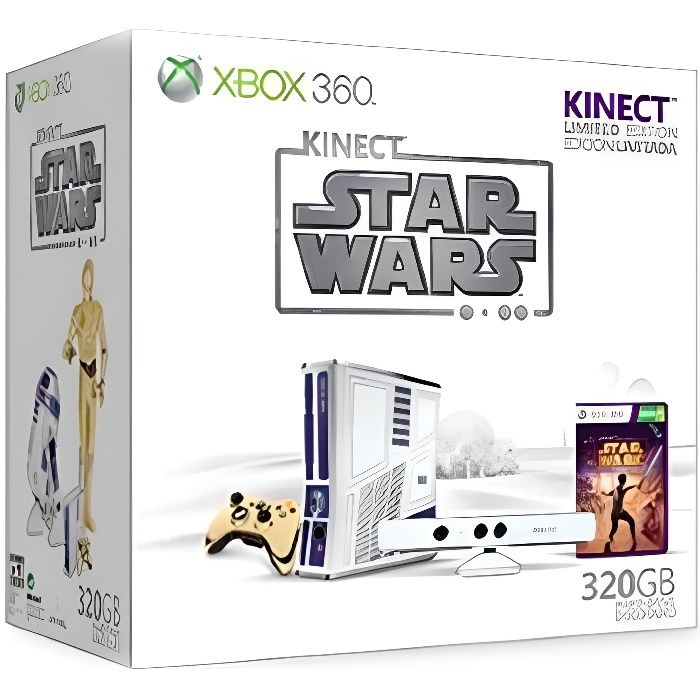 Console X360 320 Go + Kinect + Star Wars Kinect