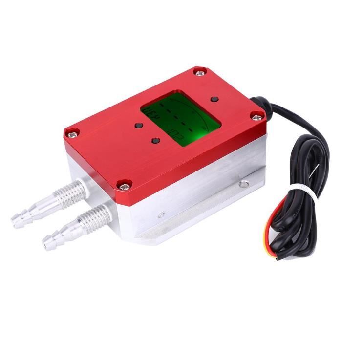 Transmetteur d'Air Numérique Intelligent LCD Capteur Pression d'Air DC 24V 4-20mA pour Ventilation de Salle(± 300 Pa)