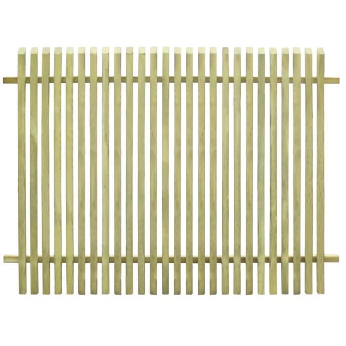 ♫6651 Clôture Classique - Clôture de jardin Brise vue Brise vue Bois de pin imprégné 170 x 125 cm FNCM®